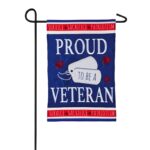 Proud Veteran Garden Flag