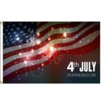 4th of July Sparkler  3’x5′ Flag Made in USA