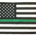 Thin Green Line 3’x5′ Flag Made in USA