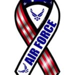 Air Force Outdoor Ribbon Magnet