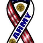 Army  Outdoor Ribbon Magnet