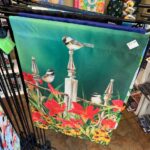 Bird Fence Garden Flag