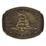 American Gadsden Don’t Tread on Me Heritage Attitude Buckle