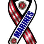 Marine  Outdoor Ribbon Magnet