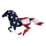Patriotic Running Horse Wall Art