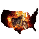 USA Shape Motorcycle