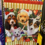 Christmas Puppies House Flag